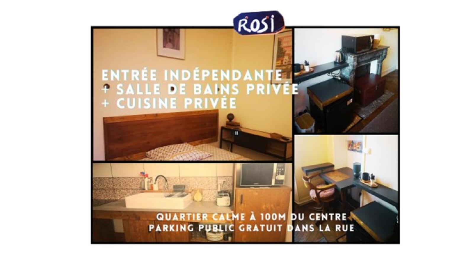 Chambres Avec Salle De Bains Et Cuisine En Centre Ville 克勒斯河畔阿让通 外观 照片